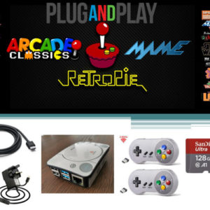 Raspberry Pi 4 model B Retro Games Console -128GB Arcade Gaming Machine Retropie