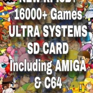 NEW RPI3B+ 16000+ Games ULTRA SYSTEMS 128GB SD CARD Including AMIGA & C64