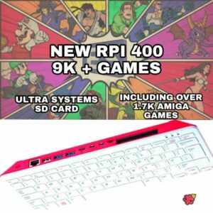 Raspberry Pi 400 Retro Games Console -128GB Arcade Gaming Machine Retropie